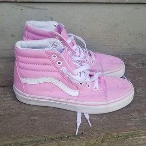Pink High Top Van's sz Womens 6.5